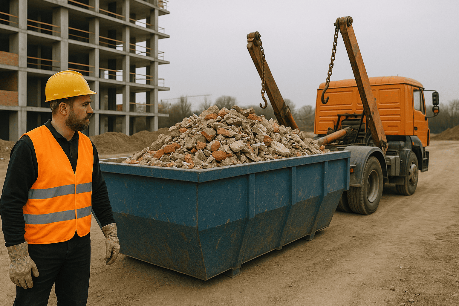 Wywóz odpadów budowlanych – jak usprawnić proces na placu prac? Praktyczne wskazówki od wykonawcy