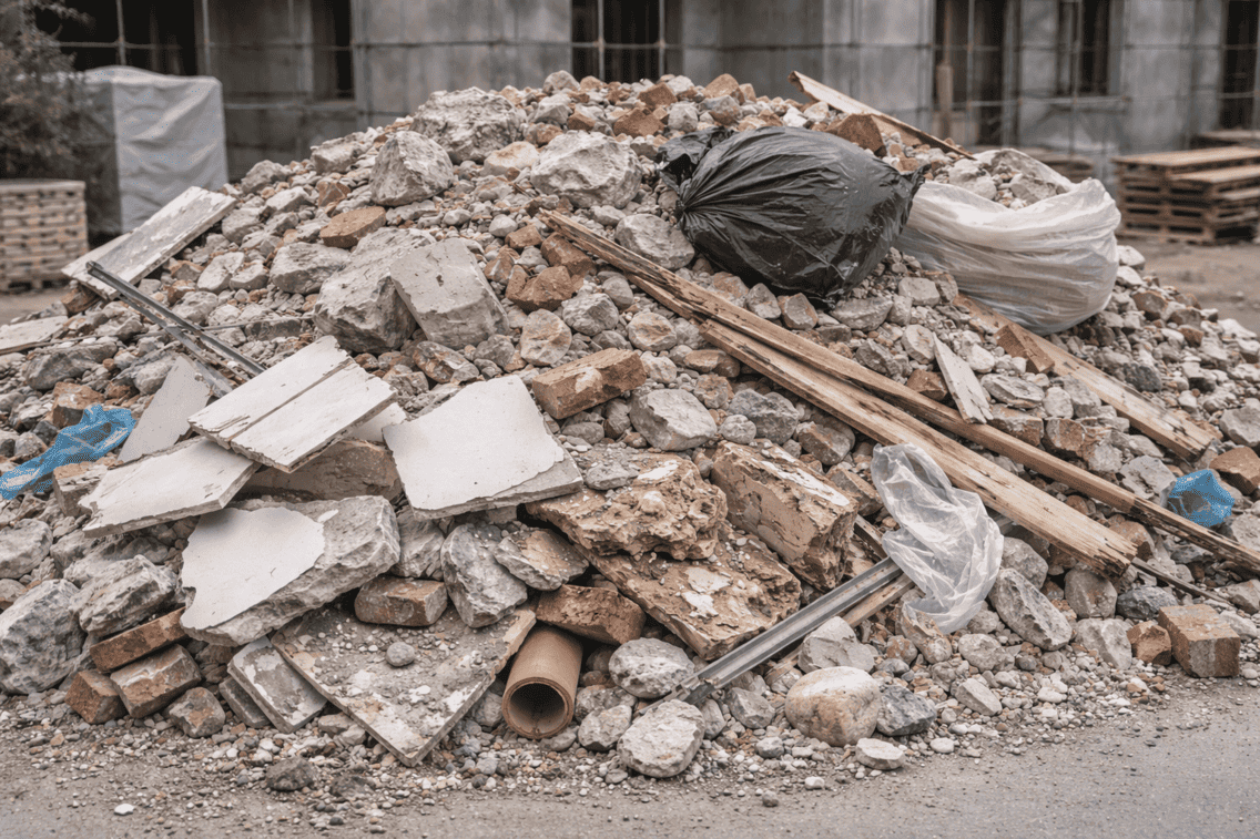 Wywóz odpadów budowlanych – jak zrobić to legalnie, unikając sankcji?